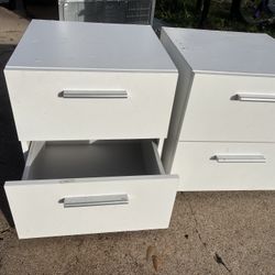 Modern White Nightstands Set (2 Units) – Clean & Functional
