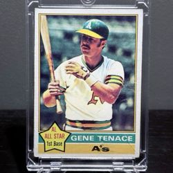 #165 Gene Tenace 1976 Topps - Error Blank Back