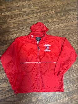 2005 NCAA * Full Zip Vinted Wind Breaker / Hoodie Rain Coat * Large.