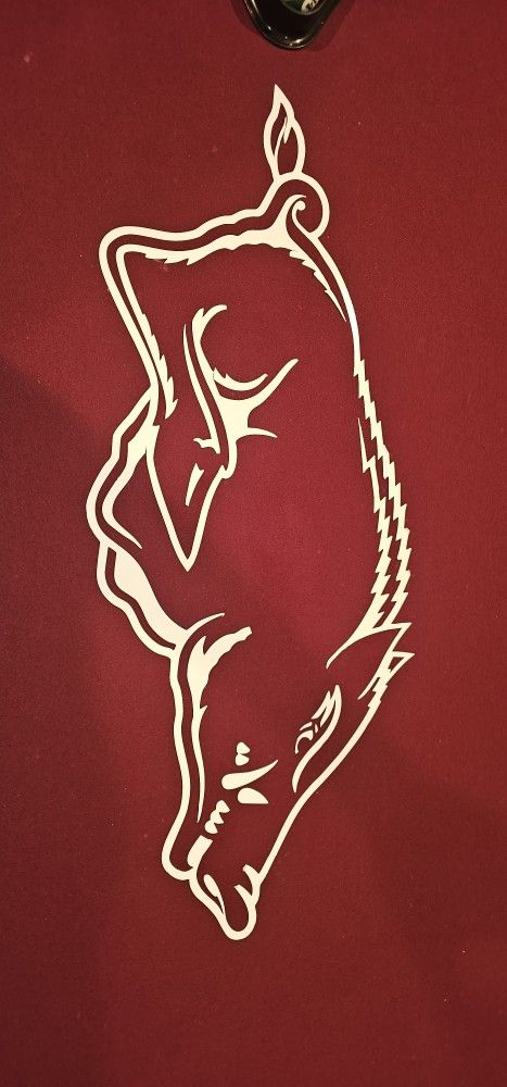 Arkansas Razorback 8' Collector's Item Pool Table