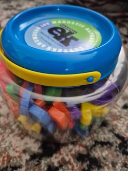 Magnet letters. Stem Kids toy fun, creative.