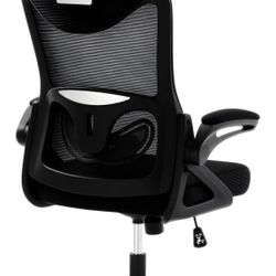 Ergonomic Office Chair,Ergonomic Desk Chair with Headrest Mesh Computer Chair with High Back Adjustable Lumbar Support, Rolling Swivel Chairs with Whe