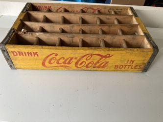 Vintage Coca-Cola Wooden Box Probably 1958