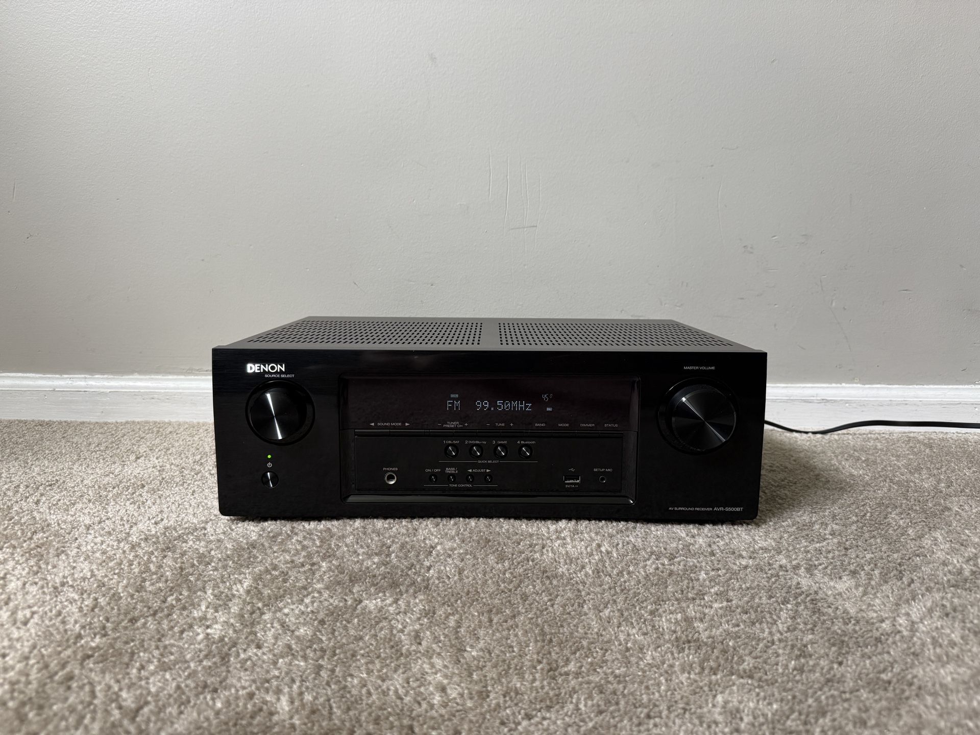 Denon AVR-S500BT 5.2 HDMI Bluetooth Home Theater Surround Receiver