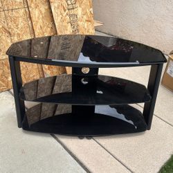 Glass Black TV Stand