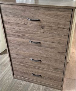 Dresser and the bathroom shelf