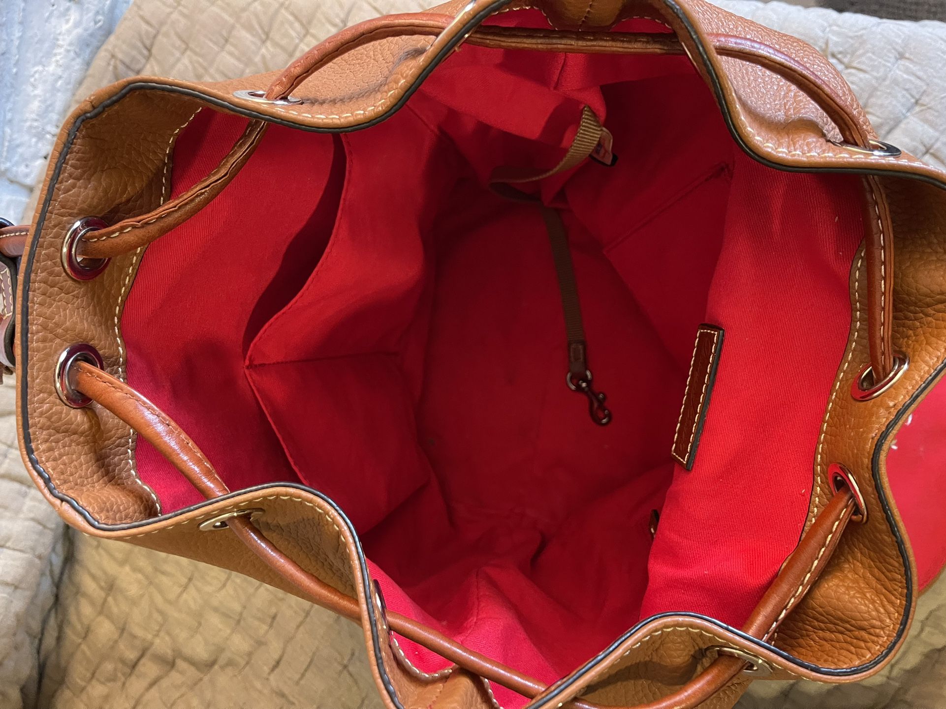 Dooney & Bourke Large Murphy Backpack Pebbled Caramel  display picture 1