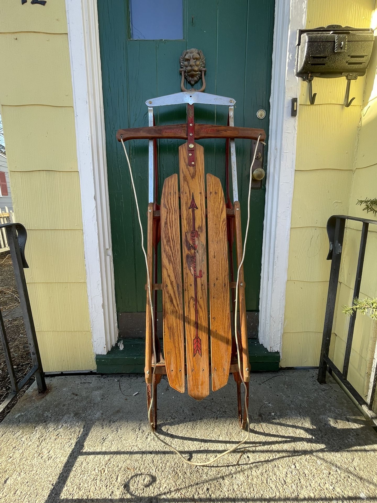Vintage wooden large sled