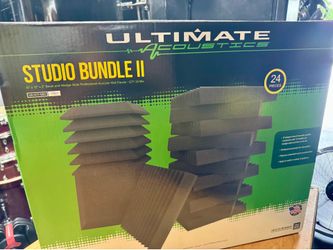 Ultimate Support Studio Bundle II Pack of Acoustic Foam Wedges (24 Pieces)
