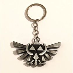Nintendo Legend Of Zelda Triforce Eagle Metal (Keyring Keychain Bag Clip)