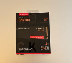 New in Box Sandisk WD Black 1TB SSD NVM3 fast storage and gaming drive newest version!