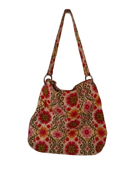 Vera Bradley Satchel Cotton Multicolored Handbag Floral Design