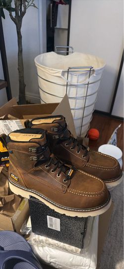Ariat Work Boots Brown SOFT TOE SIZE 12