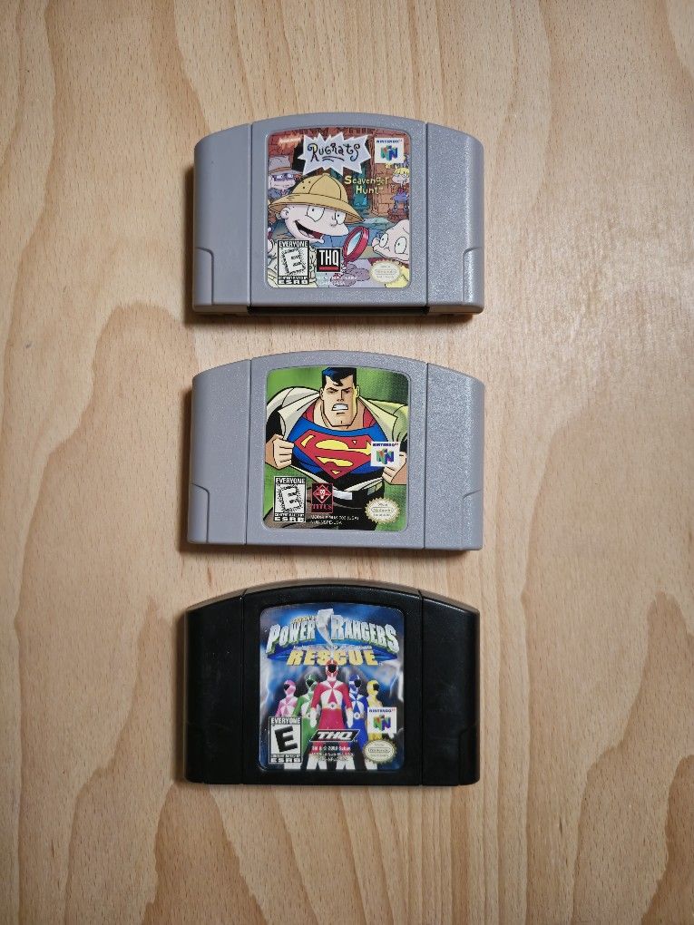 N64 games $10 each. must buy all 3!