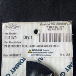 Tommy Gate Lift Latch RH