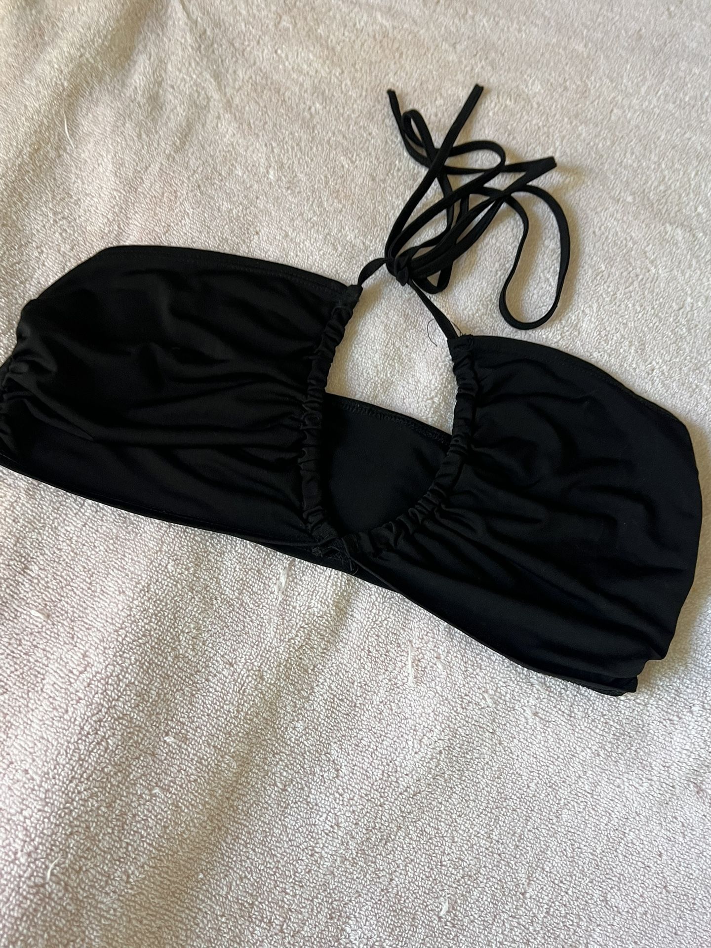 Crisscross Knot Front Backless Halter Top