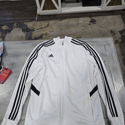 adidas Men's Essentials Warm-Up 3-Stripes Track Top Size L