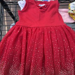 Girls 4T Bundle Of Dresses, Romper, Skirts And Jean Jacket