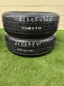 2 USED TIRES 215/65/17 ARROYO ECO-PRO A/S $120 CASH PRICE MOUNTED & BALANCE