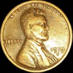 1919 S Wheat Penny 