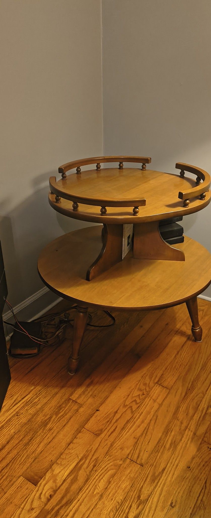 Mid Century Two Tier End Table