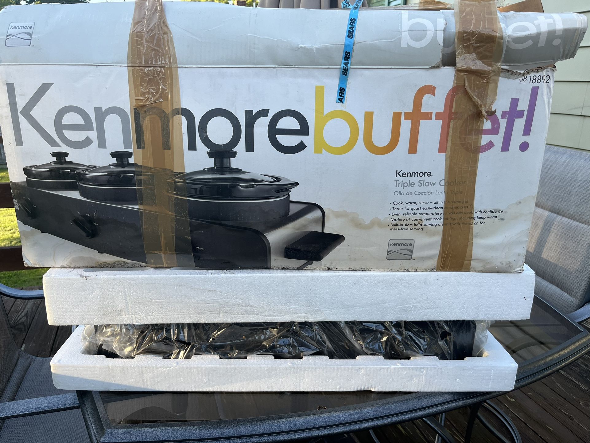 Kenmore Triple Slow Cooker