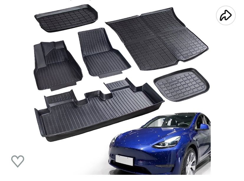 Tesla Model Y All Weather Floor Mats 2021-2023