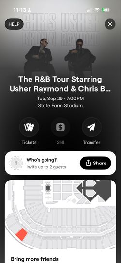 2 Tickets Chris Brown/Usher
