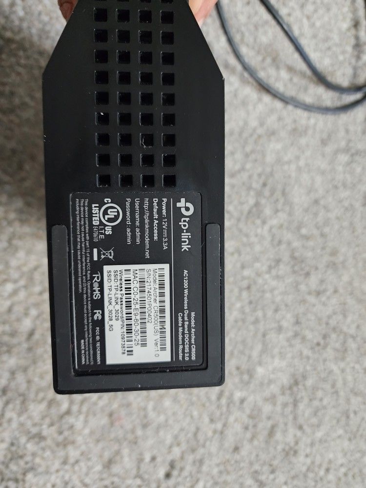 TP-Link Gateway (Router + Modem) AC1200 CR500
