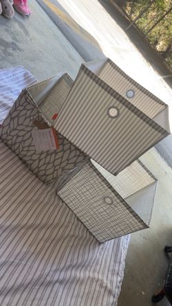 3 Decorative Bins ($10 FOR ALL)