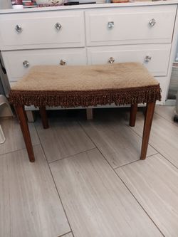 Solid wood Vanity bench