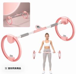 Adjustable Arms Exercise Wheel, Portable Forearm & Wrist Trainer, Dual-Wheel Design with 3 Counterweights, Ergonomic Soft Grip Handles, Durable ABS Ru