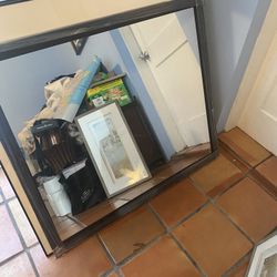 Large Framed Mirror 