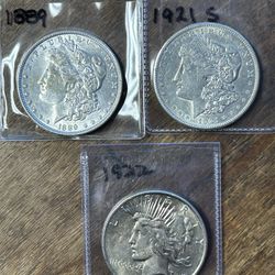 Three Silver Dollars. Group 30.