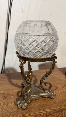 bowl on a brass stand