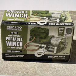 Chicago 3000lb wench 12v BRAND NEW