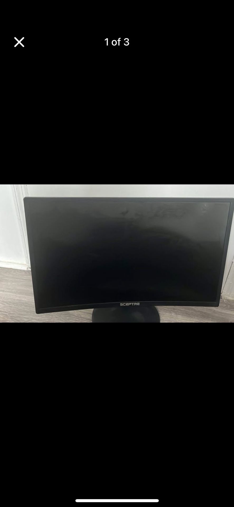 120 Hz Gaming monitor, curved 27 inch, 1ms