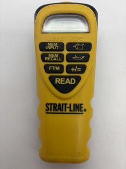 Strait-Line Laser Tape Measure Digital Distance Measurer Used