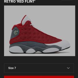 Jordans 13s Red Flint Sz 7.5