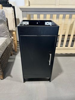 New -Black Bathroom Vanity Cabinet Base (without Sink) W: 15.5"x H: 31"x D