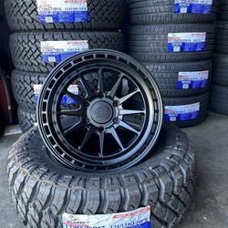 LT 265/70/17 Atlander MT And Lock Rims 17” Toyota Tacoma 4Runner Chevy GMC Sierra Silverado