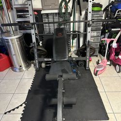 Weight Bench And Squat Rack (Marcy)