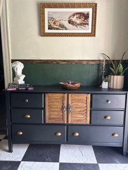 Refinished Two Tone Credenza