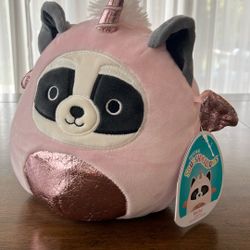 8" Rocky the Raccoon/Dragon Hybrid Squishmallow!