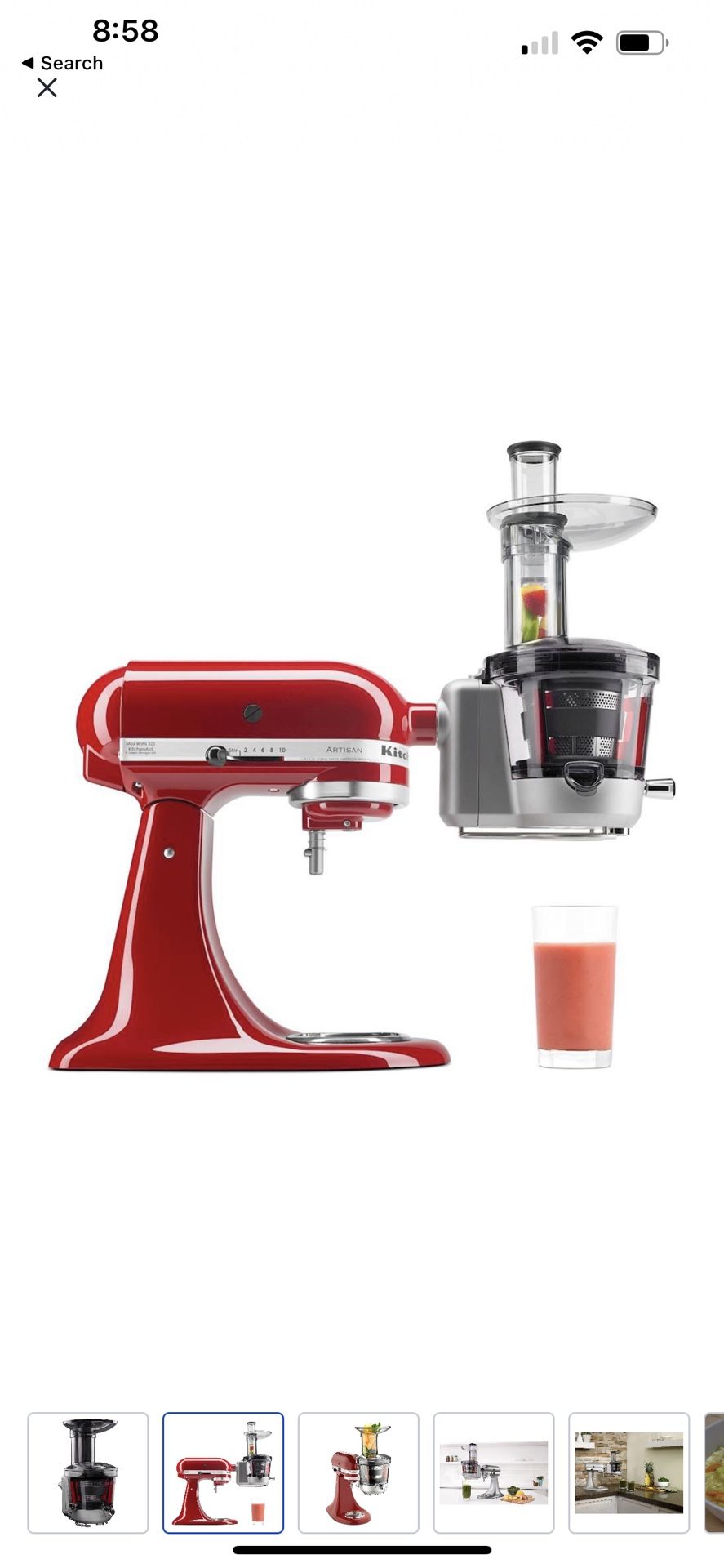 Juicer and Sauce Attachment