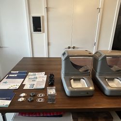 PortionPro RX Automatic Pet Feeders (Set of 2) + RFID Tags + Extras – Clean & Working
