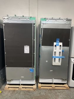 New Thermador 72”  Panel Ready Column Set. (36” Fridge + 36” Freezer 