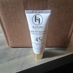 BLACK GIRL SUNSCREEN Make It Matte SPF 45 - Clear Face Sunscreen - No White Residue, Broad Spectrum, Matte Finish, Vegan