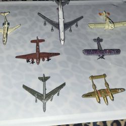 Vintage Metal Plane Collection. 