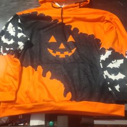 Men's And Women Pumpkin Halloween Hoodie Unisex